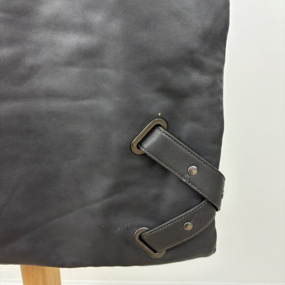 HOBO international Gray Leather Tote Shoulder Bag - Picture 5 of 14